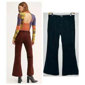 Citizens Of Humanity Green Amelia Premium Vintage Flare Corduroy Jeans Size 31